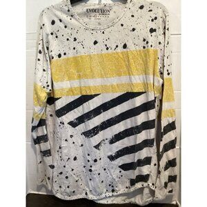 Ladies Evolution In Design Multicolor Long Sleeve Shirt Size X Large